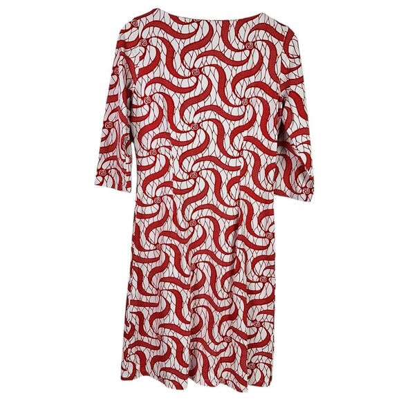 J. McLaughlin Small Sophia Dress Red White - Picture 2 of 5